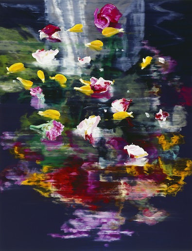 Blüten, 2017, Ölfarbe auf Leinwand, 260x200cm