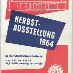 Plakat zur Herbstausstellung 1964, Stadtarchiv Rosenheim