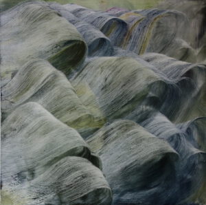 Isa Dahl, wanderung, 2017, Öl auf Leinwand, 200 x 200 cm